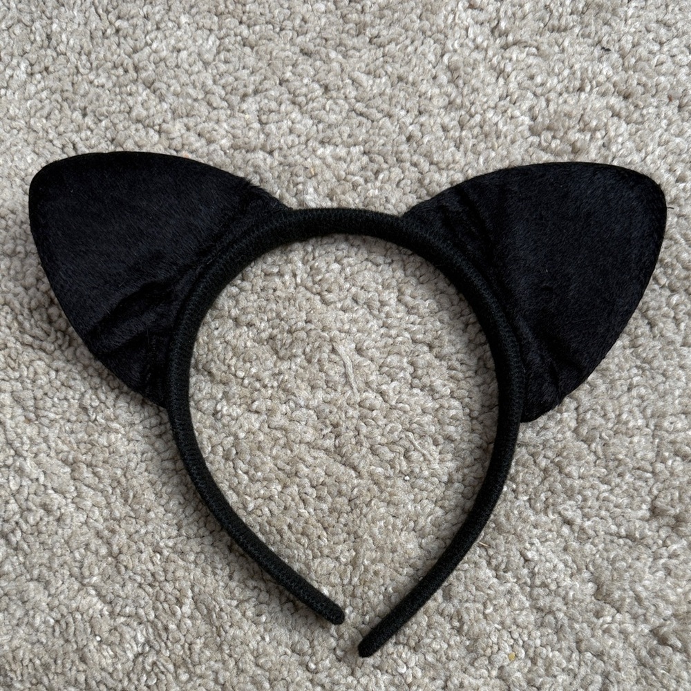 🥳7/$10!! Black Cat Ear Headband